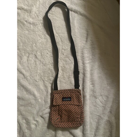 Kavu Keeper Sidewinder crossbody bag purse Striped adjustable strap hiking - Picture 2 of 5